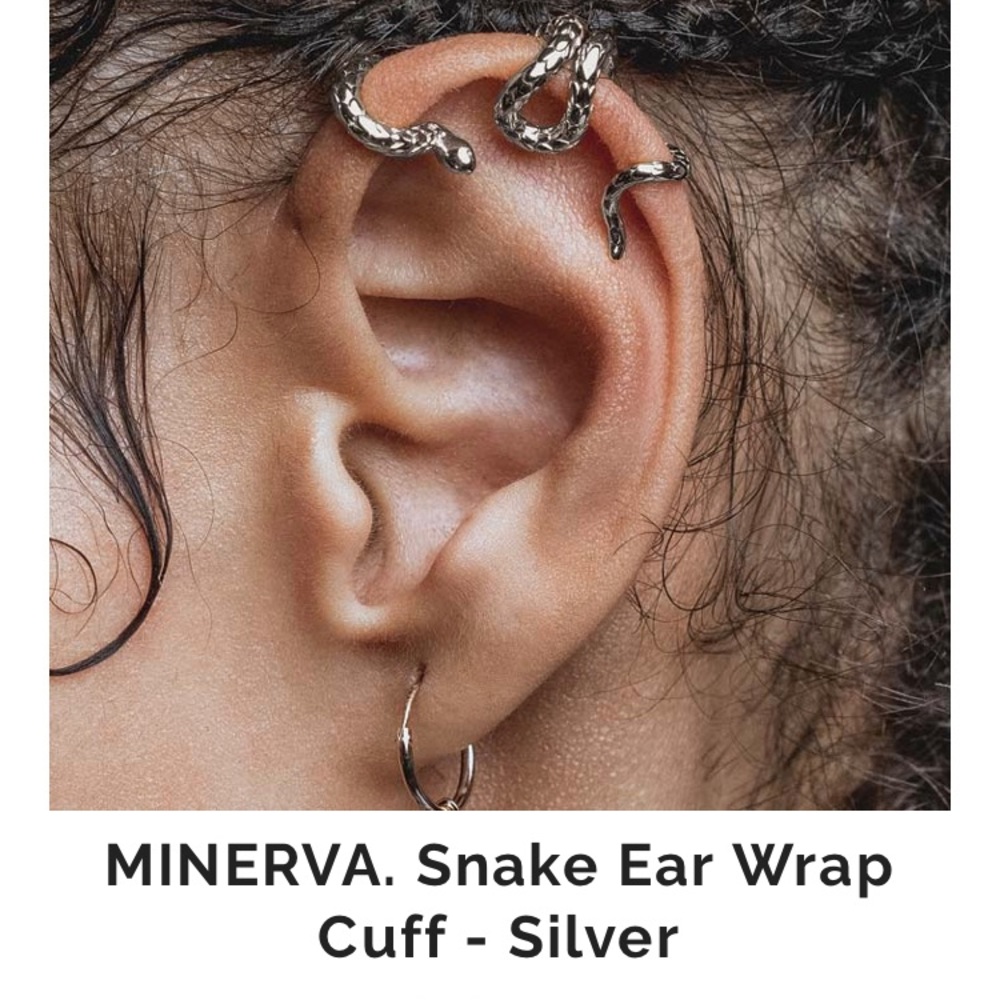 Regal Rose Snake Ear Cuff & Ring Set